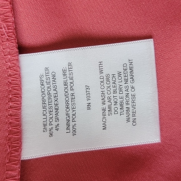 Donna Morgan Women's Square Neck Sleeveless Crepe Dress/ 0. - Picture 7 of 12